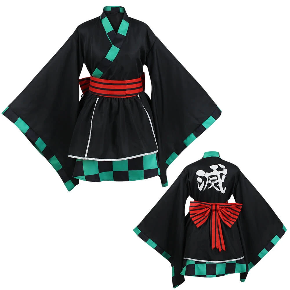 Adult Tanjiro Cosplay Full Set Zenitsu Rengoku Kyoujurou Kimono Suit Halloween Costume 2 Adult Tanjiro Cosplay Full Set Zenitsu Rengoku Kyoujurou Kimono Suit Halloween Costume - Image 2