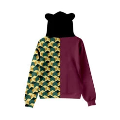 Kids Tanjiro Hoodie Nezuko Sweatshirt With Cat Ears Shinobu Kyojuro Kanao Zenitsu Giyu Costume For Boys And Girls -Children Toys Sale demon slayer costume cat ear hoodie 12