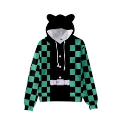 Kids Tanjiro Hoodie Nezuko Sweatshirt With Cat Ears Shinobu Kyojuro Kanao Zenitsu Giyu Costume For Boys And Girls