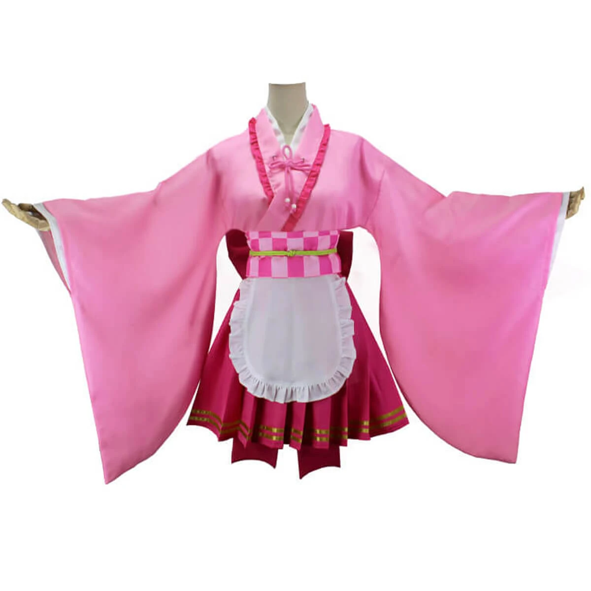 Kids Adult Nezuko Cosplay Full Set Shinobu Mitsuri Kanao Kimono Suit Halloween Costume 4 Kids Adult Nezuko Cosplay Full Set Shinobu Mitsuri Kanao Kimono Suit Halloween Costume - Image 4