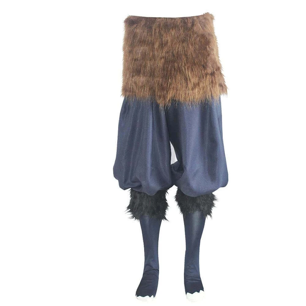Hashibira Inosuke Cosplay Costume Apron Pants With Plush Skirt Halloween Carnival Unisex Outfits 1 Hashibira Inosuke Cosplay Costume Apron Pants With Plush Skirt Halloween Carnival Unisex Outfits
