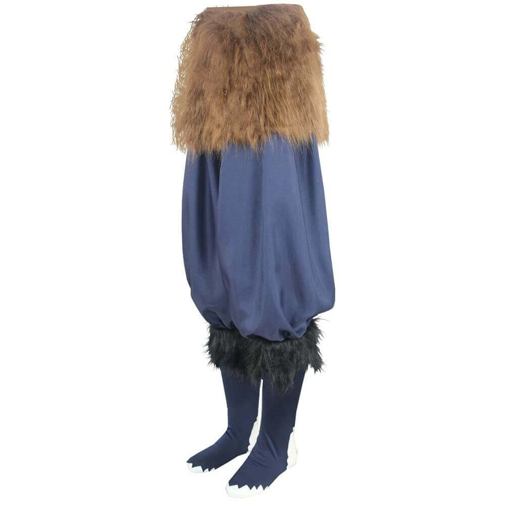 Hashibira Inosuke Cosplay Costume Apron Pants With Plush Skirt Halloween Carnival Unisex Outfits 3 Hashibira Inosuke Cosplay Costume Apron Pants With Plush Skirt Halloween Carnival Unisex Outfits - Image 3