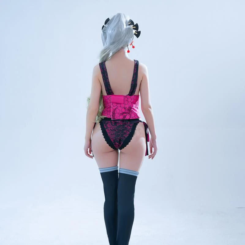 Sexy Daki Cosplay Outfit Daki Battle Uniform Halloween Party Costume With Headwear 4 Sexy Daki Cosplay Outfit Daki Battle Uniform Halloween Party Costume With Headwear - Image 4