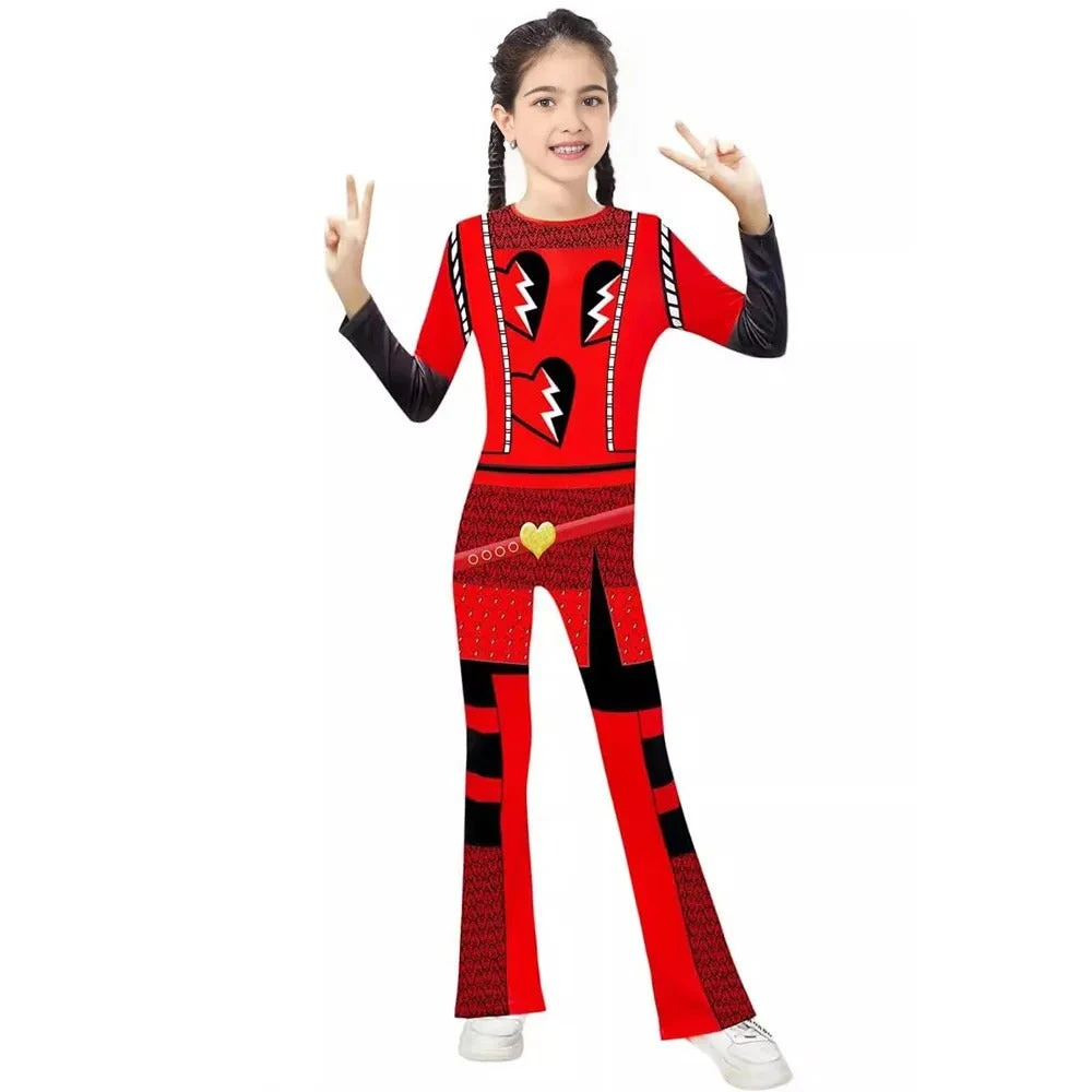Girls The Rise Of Red Costume Princess Red Cosplay Outfit Tops And Pants Suit 2 Girls The Rise Of Red Costume Princess Red Cosplay Outfit Tops And Pants Suit - Image 2