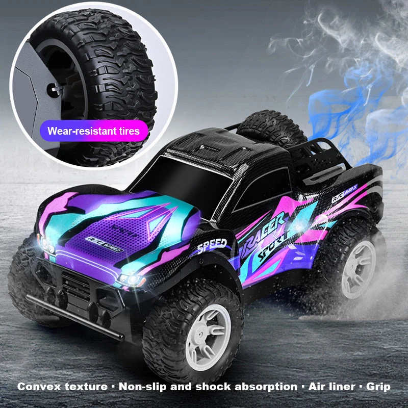 4WD RC Off-road Vehicle 2.4G Fast Remote ControlDrift Car Double Spray Electric Car Toy 8 4WD RC Off-road Vehicle 2.4G Fast Remote ControlDrift Car Double Spray Electric Car Toy - Image 8