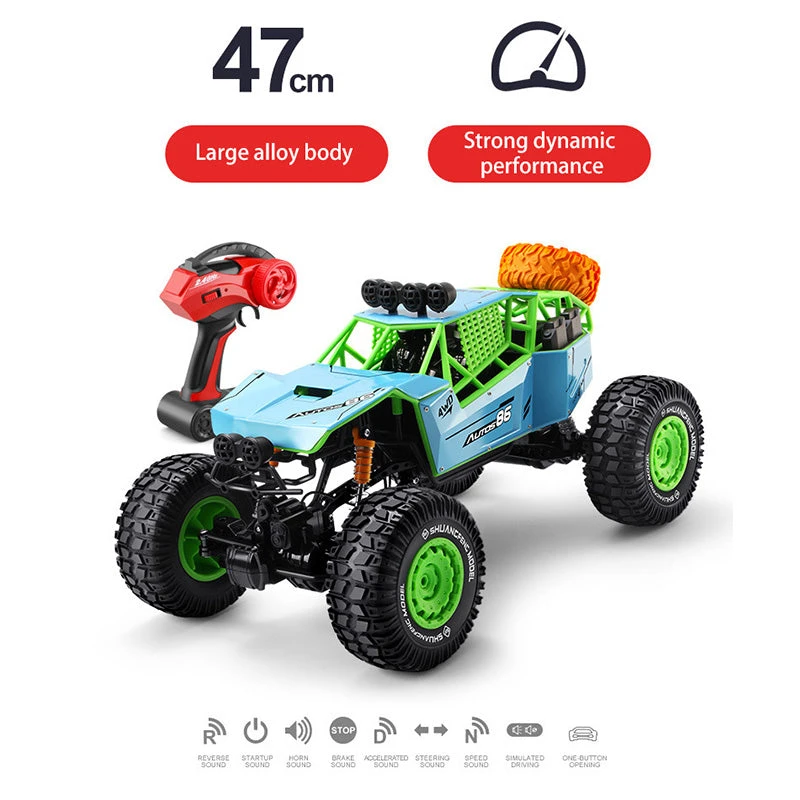 1/8 Remote Control Car 2.4G Alloy Climbing Car 4WD Off-road Vehicle For Kids 6 1/8 Remote Control Car 2.4G Alloy Climbing Car 4WD Off-road Vehicle For Kids - Image 6