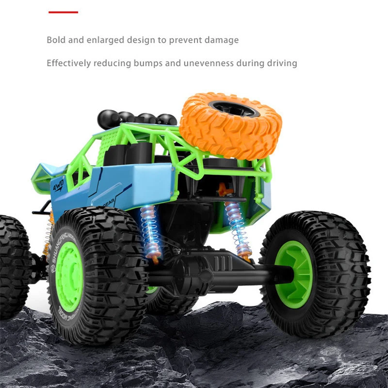 1/8 Remote Control Car 2.4G Alloy Climbing Car 4WD Off-road Vehicle For Kids 7 1/8 Remote Control Car 2.4G Alloy Climbing Car 4WD Off-road Vehicle For Kids - Image 7