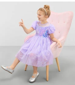 Girls Mermaid Sequin Dress Princess Tulle Party Costume Ball Gown Dress With Cape 2pcs Suit 15 Girls Mermaid Sequin Dress Princess Tulle Party Costume Ball Gown Dress With Cape 2pcs Suit -Children Toys Sale detail 37