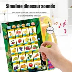 Interactive Dinosaur Sound Book With Realistic Dinosaur Roars Gift For Little Dino Lovers 11 Interactive Dinosaur Sound Book With Realistic Dinosaur Roars Gift For Little Dino Lovers -Children Toys Sale dinosaur sound book 4