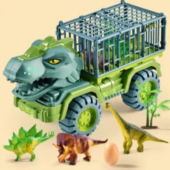 Kids Dinosaur Transport Car Carrier Truck With 3 Dino Toys Friction Powered Dinosaur Set For Boys Girls -Children Toys Sale dinosaur transport truck 6
