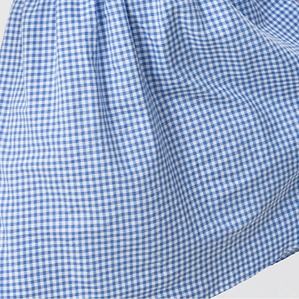 Girls Dorothea Costume Kids Wizard Princess Dorothee Gale Blue Dress For Cosplay 7 Girls Dorothea Costume Kids Wizard Princess Dorothee Gale Blue Dress For Cosplay - Image 7