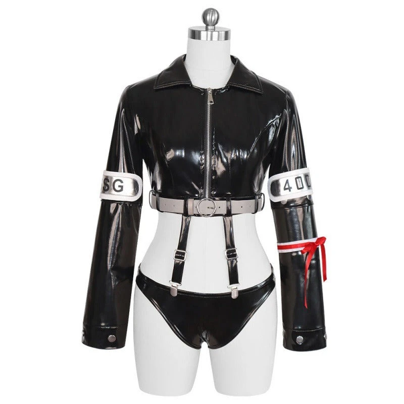 Female Devil Child Costume Black Egghead Island Cropped Jacket And Leather Panty Outfit 2 Female Devil Child Costume Black Egghead Island Cropped Jacket And Leather Panty Outfit - Image 2