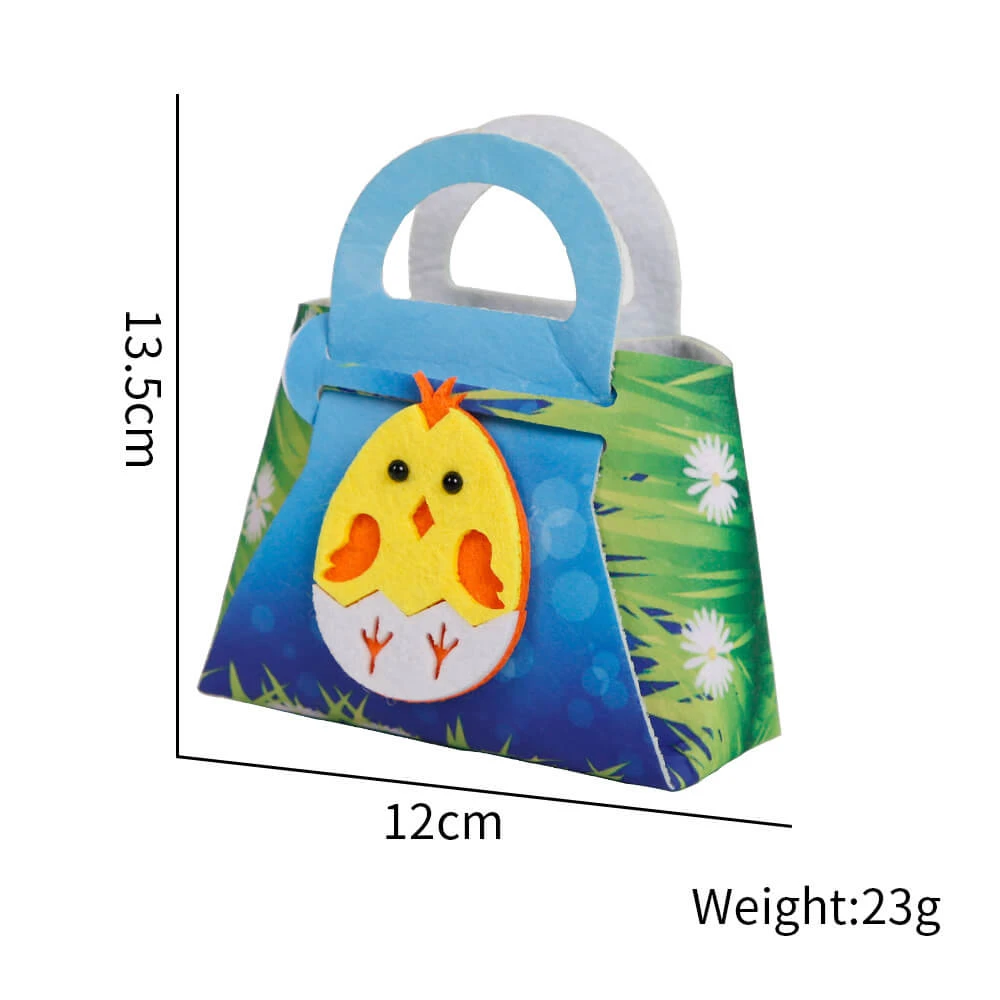 Easter Treat Boxes Felt Goodie Boxes For Easter Theme Party Bunny Eggs Easter Basket 4 Easter Treat Boxes Felt Goodie Boxes For Easter Theme Party Bunny Eggs Easter Basket - Image 4