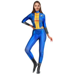 Women Nora Smith Costume Fallout 4 Vault 111 Jumpsuit Halloween Cosplay Outfit -Children Toys Sale fallout costume vault 111 nora smith cosplay outfit 1