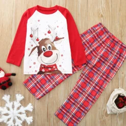 Family Christmas Pajamas For Whole Members Santa's Deer Sleepwear Pjs Set 13 Family Christmas Pajamas For Whole Members Santa's Deer Sleepwear Pjs Set -Children Toys Sale family christmas pajamas 1