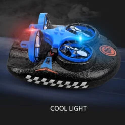 Mini RC Drone Boat Car 3in1 Remote Control Aircraft Speedboat Racing Car Toy For Kids -Children Toys Sale floatplanelightaircraft 3