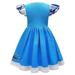 Girls Zombies Costume Kids A-Li Dress Gloves Wig Full Set Alien Cosplay Outfit For Hallween -Children Toys Sale girls A li zombies costume 6