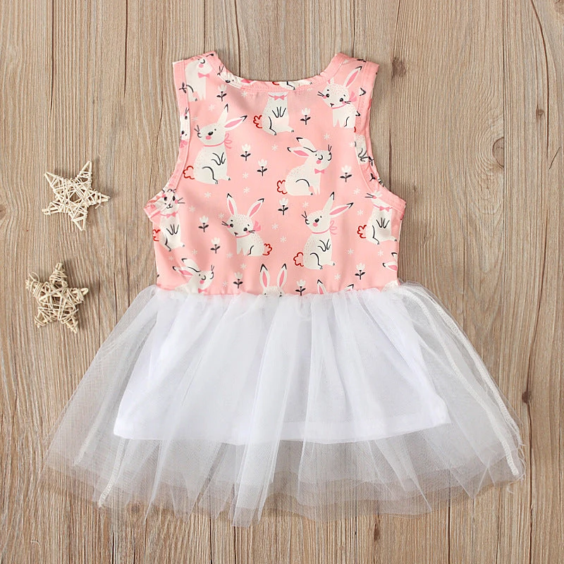 Girls Bunny Outfit Easter Rabbit Tutu Dress 4pcs Set Kids Fancy Easter Outfit With Accessories For Kids 2 Girls Bunny Outfit Easter Rabbit Tutu Dress 4pcs Set Kids Fancy Easter Outfit With Accessories For Kids - Image 2