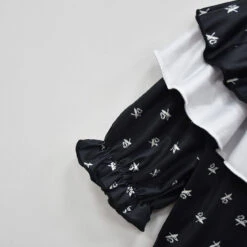 Wednesday Addams Dress Girls Wednesday Costume With Wig Gloves Bag For Cosplay -Children Toys Sale girls Wednesday addam family dress 3