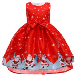 Girls Christmas Dress A Line Princess Party Dress Christmas Costume For Kids 3-8 Years -Children Toys Sale girls christmas princess dress 2