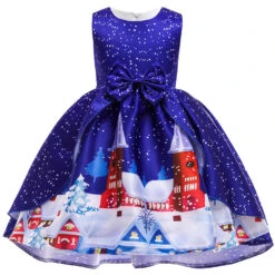 Girls Christmas Dress A Line Princess Party Dress Christmas Costume For Kids 3-8 Years -Children Toys Sale girls christmas princess dress 6