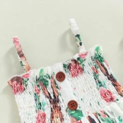 Baby Girl Easter Dress Bunny Floral Print Tutu Party Dresses Sling Bunny Sundress -Children Toys Sale girls easter bunny dress 6