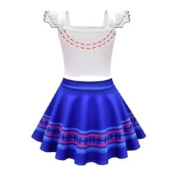 Kids Off-shoulder Luisa Dress Girls Madrigal Costume With Bag For Age 2+ -Children Toys Sale girls luisa dress 2