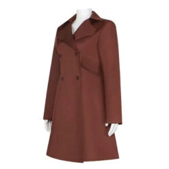 AI Doll Cosplay Costume Brown Coat Double Breasted Robots Uniform For Kids Adult 11 AI Doll Cosplay Costume Brown Coat Double Breasted Robots Uniform For Kids Adult -Children Toys Sale girls m3gan coat cosplay costume 1