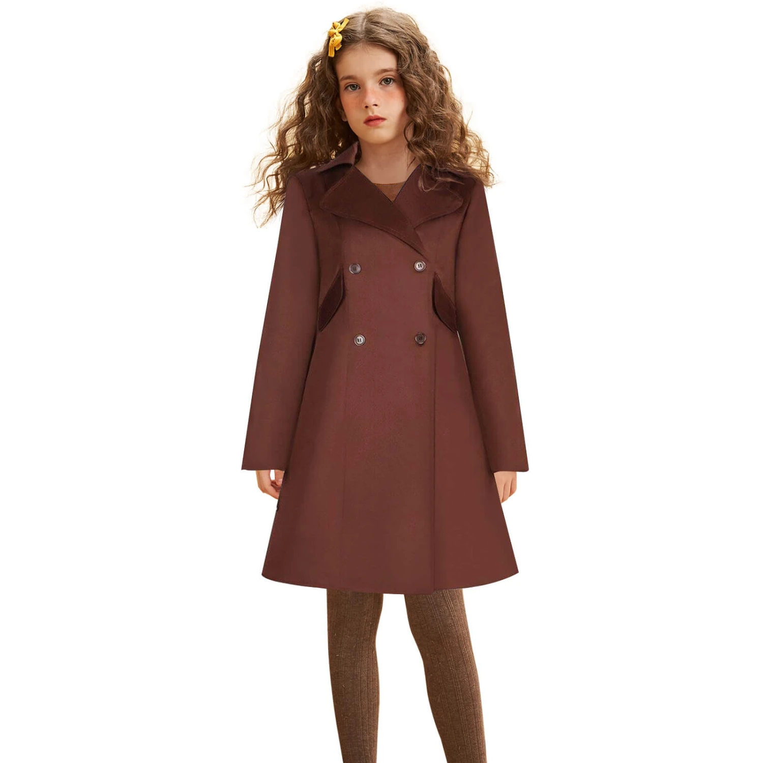 AI Doll Cosplay Costume Brown Coat Double Breasted Robots Uniform For Kids Adult 1 AI Doll Cosplay Costume Brown Coat Double Breasted Robots Uniform For Kids Adult