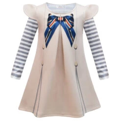 Girls AI Doll Costume Long Sleeve Shirt And Dress 2pcs Suit Halloween Outfit Wig For Cosplay 19 Girls AI Doll Costume Long Sleeve Shirt And Dress 2pcs Suit Halloween Outfit Wig For Cosplay -Children Toys Sale girls m3gan costume megan dress 3