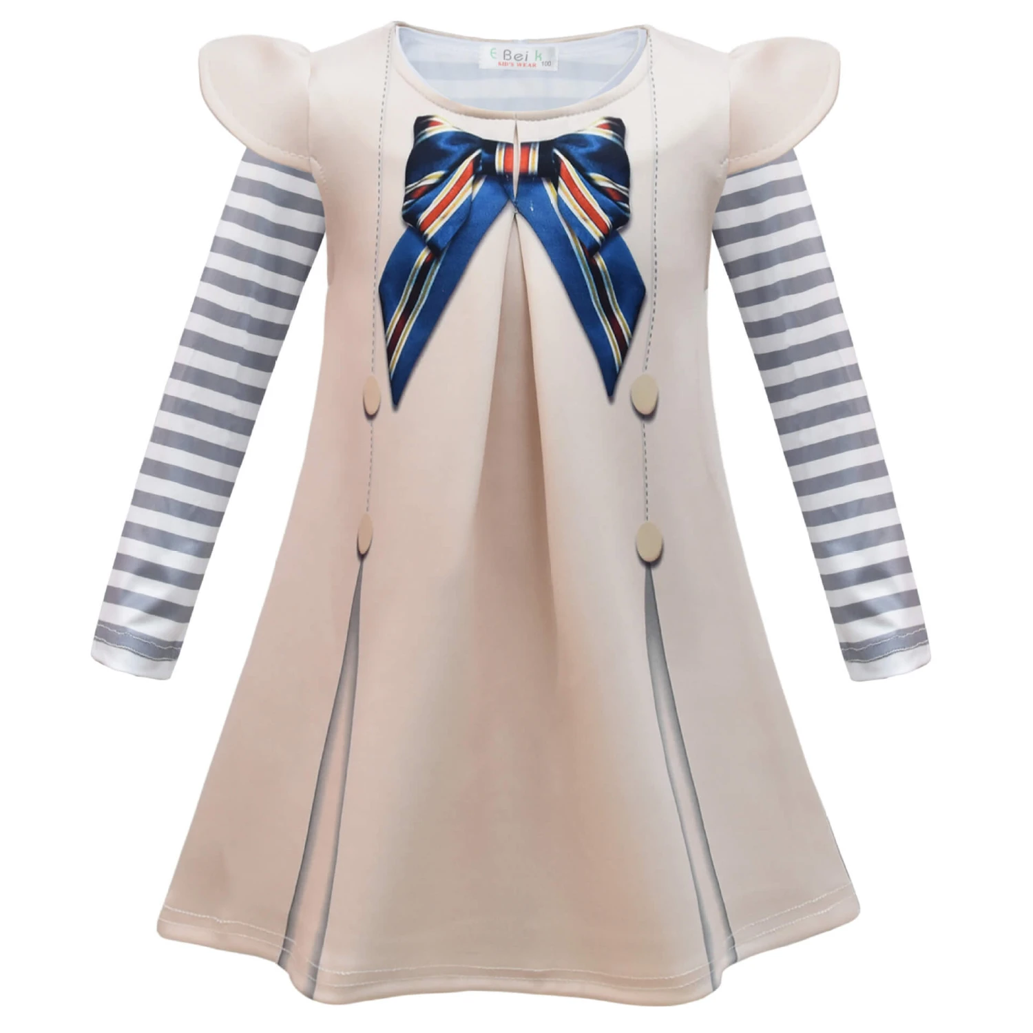 Girls AI Doll Costume Long Sleeve Shirt And Dress 2pcs Suit Halloween Outfit Wig For Cosplay 9 Girls AI Doll Costume Long Sleeve Shirt And Dress 2pcs Suit Halloween Outfit Wig For Cosplay - Image 9