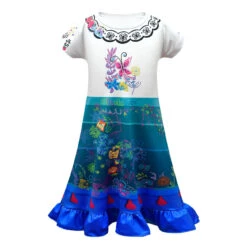 Short Sleeve Mirabel Dress With Bag Magic Family Madrigal Girls Summer Costumes -Children Toys Sale girls mirabel dress 10