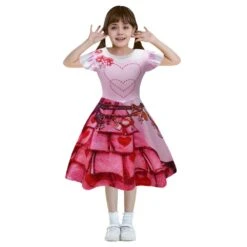 The Rise Of Red Bridget Costume Pink Dress Princess The Queen Of Hearts Costume -Children Toys Sale girls queen of hearts costume 2 fc1cadcb 95c7 4a48 9004 e4c9ce387495