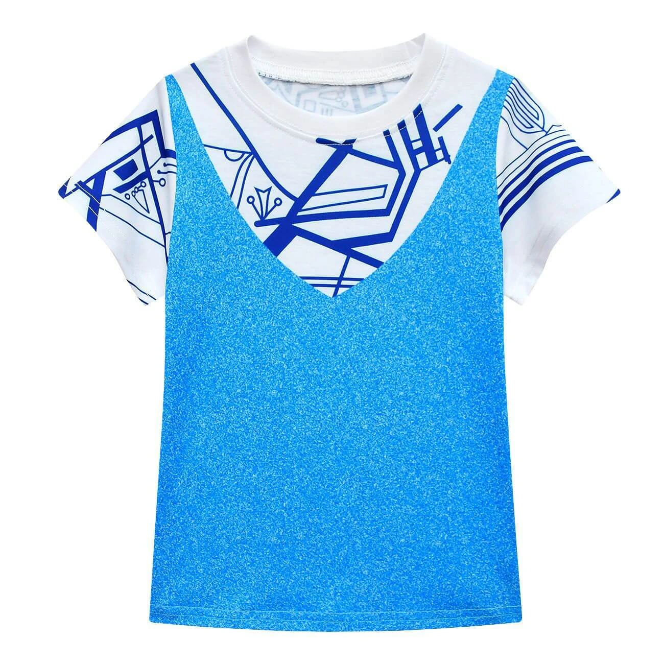 Girls Zombies Cosplay Costume Kids A-Li Tees Skirt Suit With Bag And Wig For Age 3-8Y 6 Girls Zombies Cosplay Costume Kids A-Li Tees Skirt Suit With Bag And Wig For Age 3-8Y - Image 6