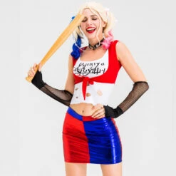Adult Harley Costume Sexy Halloween Cosplay Outfit Harley Jacket Set For Role Play 11 Adult Harley Costume Sexy Halloween Cosplay Outfit Harley Jacket Set For Role Play -Children Toys Sale harley quinn costume 2 903a34d4 db47 4bff 9001 9bd63ef69443