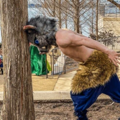 Hashibira Inosuke Cosplay Costume Apron Pants With Plush Skirt Halloween Carnival Unisex Outfits 22 Hashibira Inosuke Cosplay Costume Apron Pants With Plush Skirt Halloween Carnival Unisex Outfits -Children Toys Sale hashibira inosuke costume 1