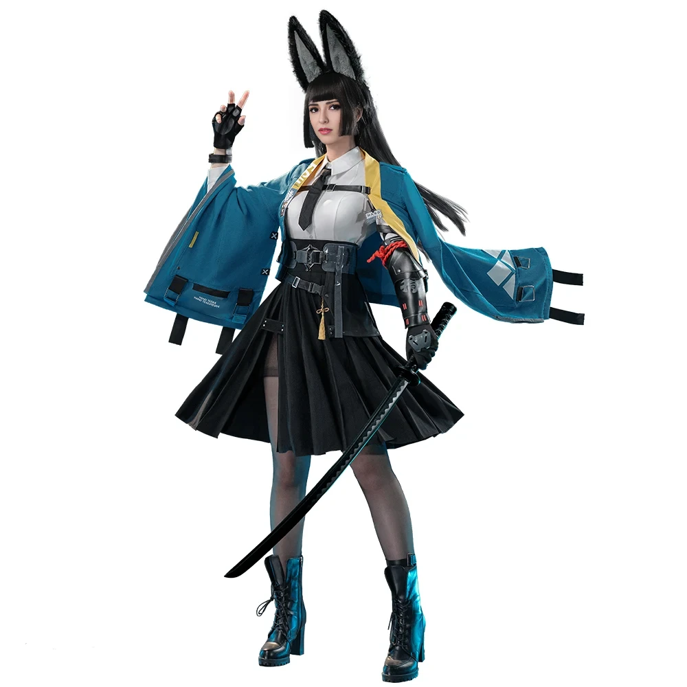 Women Hoshimi Miyabi Cosplay Costume Void Hunter Outfit Game ZZZ Dress Up Full Set 1 Women Hoshimi Miyabi Cosplay Costume Void Hunter Outfit Game ZZZ Dress Up Full Set