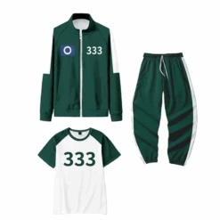 Kids And Adults Game 3 Cosplay Tracksuit With T-shirt Green Players 3PCS Set For Halloween Party -Children Toys Sale imgi 53 kids squid game costume 14 800x800 68002292 c1c9 43be ad74 cfc7b9ad37c2