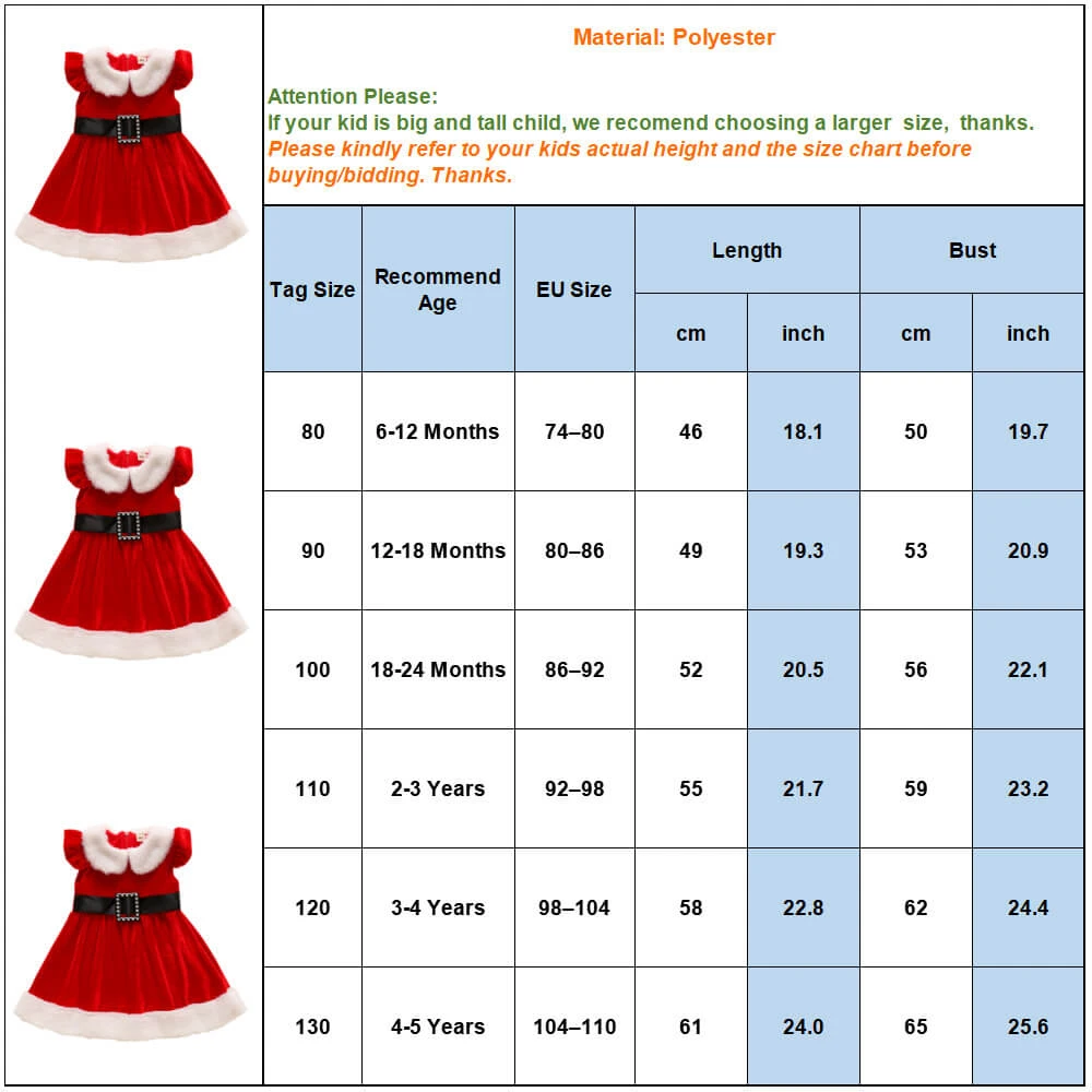 Infant Baby Grils Christmas Red Dress Kids Sleeveless Plush Lapel Collar Xmas Outfit 7 Infant Baby Grils Christmas Red Dress Kids Sleeveless Plush Lapel Collar Xmas Outfit - Image 7