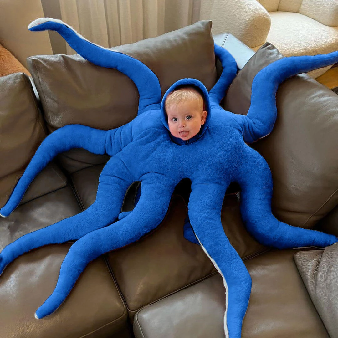Cute Baby Octopus Costume Giant Wearable Infant Octopus Costume Stuffed Animal Costume 7 Cute Baby Octopus Costume Giant Wearable Infant Octopus Costume Stuffed Animal Costume - Image 7
