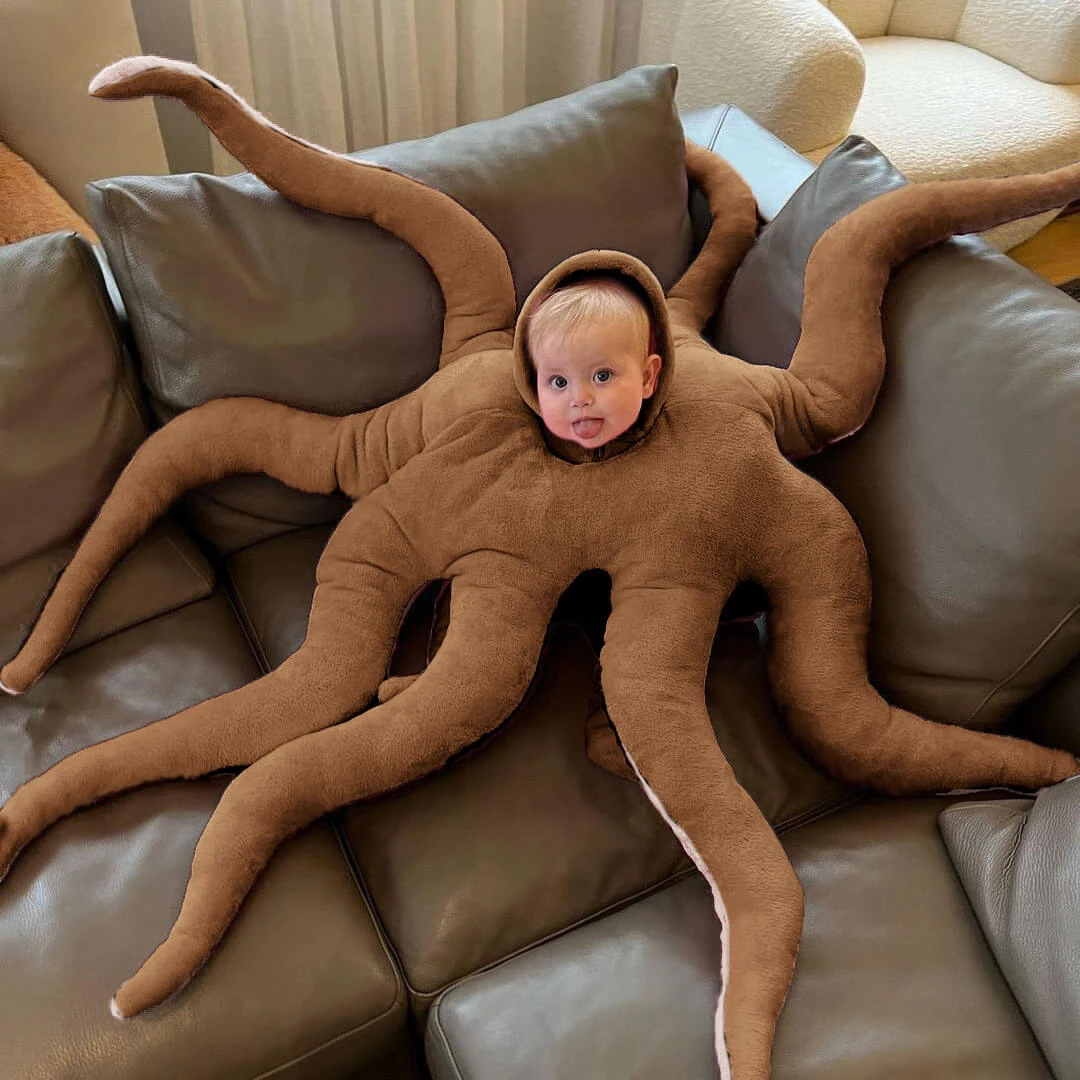 Cute Baby Octopus Costume Giant Wearable Infant Octopus Costume Stuffed Animal Costume 9 Cute Baby Octopus Costume Giant Wearable Infant Octopus Costume Stuffed Animal Costume - Image 9