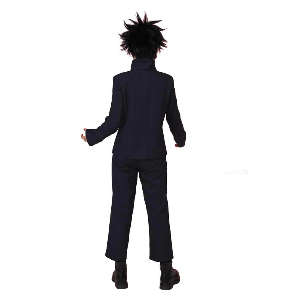 Men Megumi Fushiguro Outfit Black JJK Cosplay Costume Jacket And Pants Suit 2 Men Megumi Fushiguro Outfit Black JJK Cosplay Costume Jacket And Pants Suit - Image 2