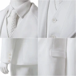 Joker 2 Arthur Fleck White Costume Joaquin Phoenix Suit Adult Halloween Outfit -Children Toys Sale joker 2 arthur fleck costume 1