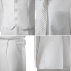 Joker 2 Arthur Fleck White Costume Joaquin Phoenix Suit Adult Halloween Outfit -Children Toys Sale joker 2 arthur fleck costume 2