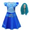 Kids The Rise Of Red Dress Chloe Charming Costume Girls Halloween Blue Dress
