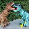 18in Dinosaur Toy Walking Spray Lay Eggs T-Rex With Light And Sound