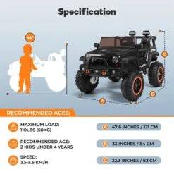 24V 2-Seater Kids Ride-On Truck Electric Toy Car With Remote Control Music LED Lights For Ages 3-8 19 24V 2-Seater Kids Ride-On Truck Electric Toy Car With Remote Control Music LED Lights For Ages 3-8 -Children Toys Sale jpg 074dfd9c 10a5 456b b899 af5c3b34f9dd