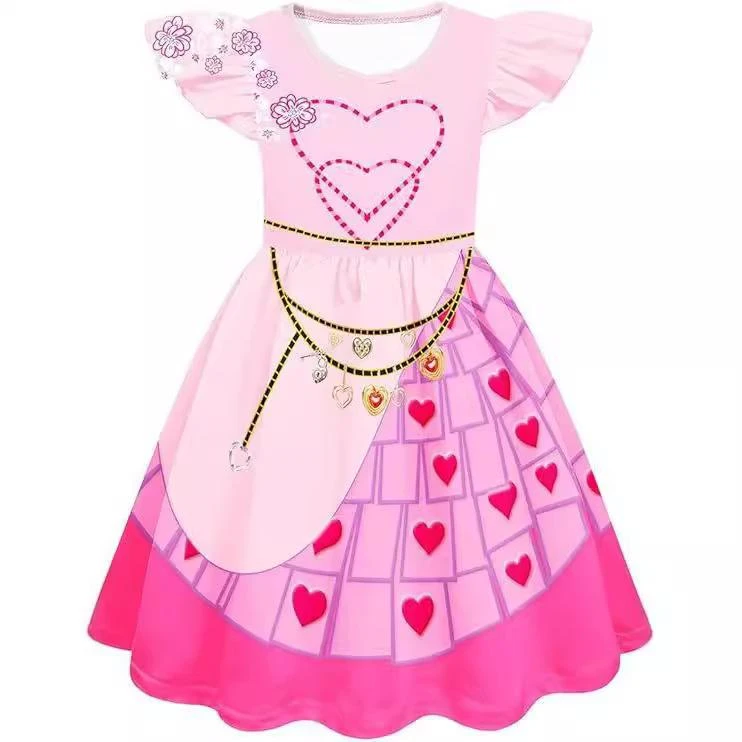 Girls The Queen Of Hearts Costume Princess Bridget Pink Dress For Birthday Party 1 Girls The Queen Of Hearts Costume Princess Bridget Pink Dress For Birthday Party