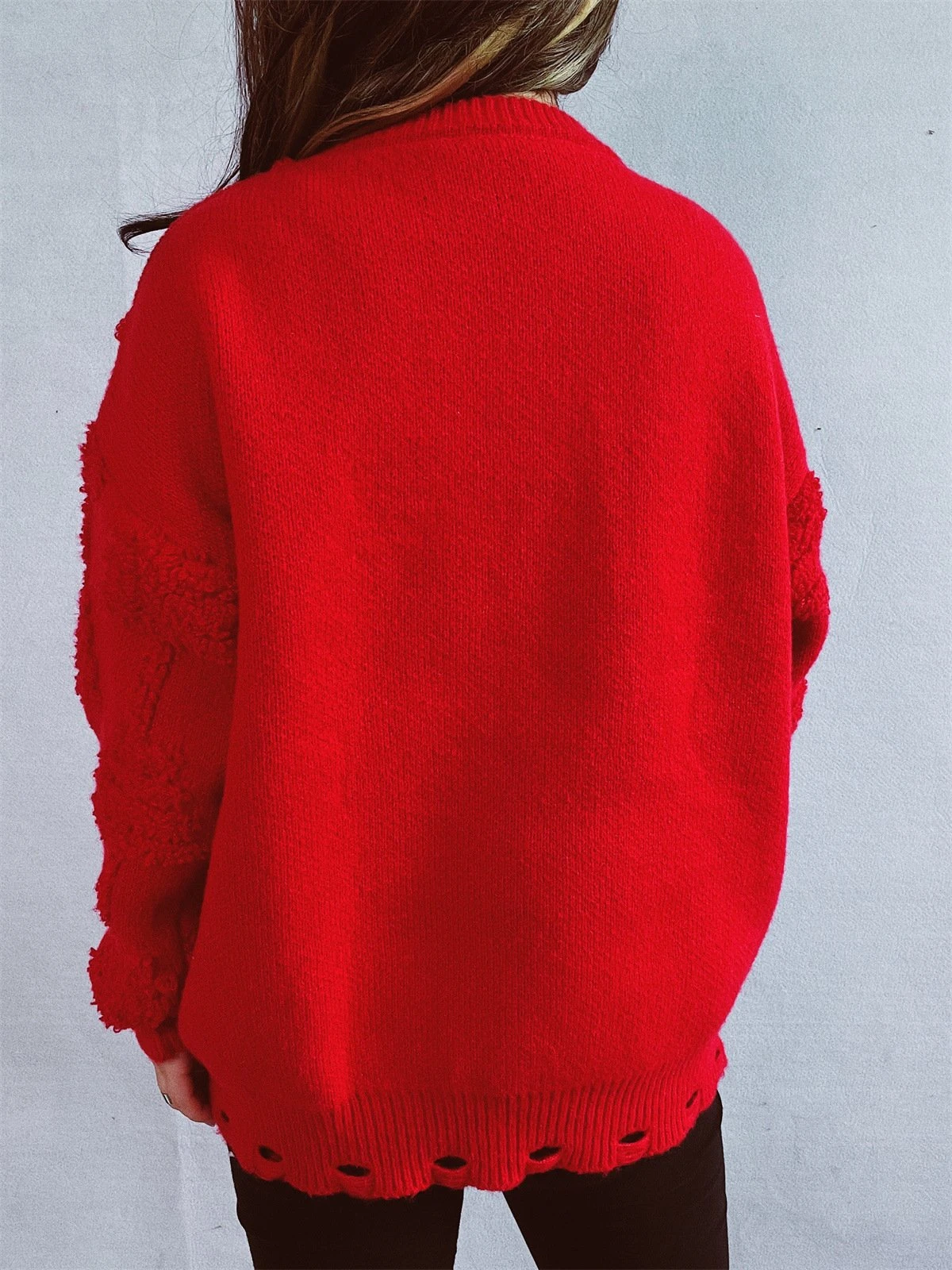 Female Christmas Sweater Warm Xmas Party Outfit Cute Holiday Costume For Women 4 Female Christmas Sweater Warm Xmas Party Outfit Cute Holiday Costume For Women - Image 4