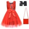 Girls Princess Red Dress The Rise Of Red Halloween Red Costume